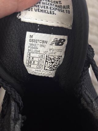 Zapatillas negras New Balance 38,38,5