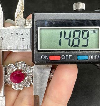 Pulsera Oro 18K Rubí y Diamantes