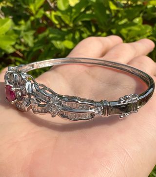 Pulsera Oro 18K Rubí y Diamantes