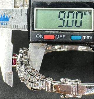 Pulsera Oro 18K Rubí y Diamantes