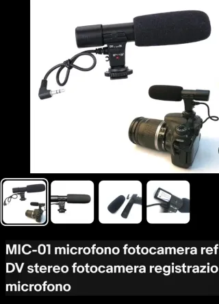 Microfono per fotocamera universale