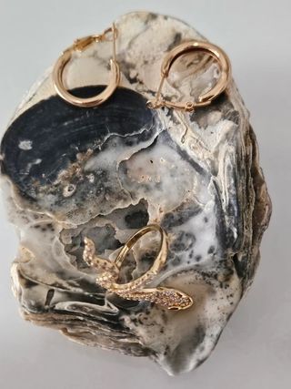 Conjunto collar, pulsera, anillo y pendientes