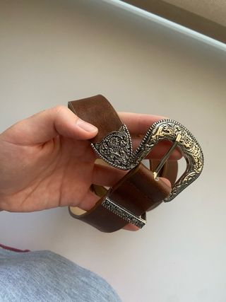 cinturón vaquero marrón