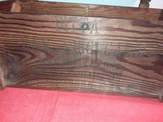 Cassa vino legno anni '70 Cantine Caldi