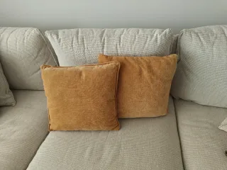 Cojines Amarillo Mostaza