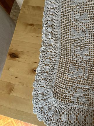 Cortinas Ganchillo Hechas a Mano (2 unidades)