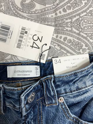 Falda pantalón vaquera talla 34