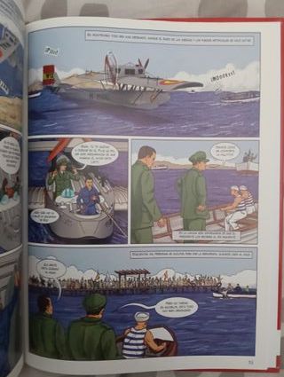 Comic Historia de España El vuelo del Plus Ultra