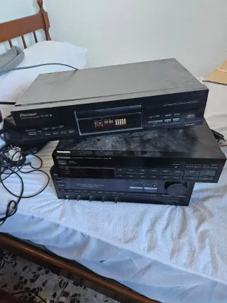 Equipo Pioneer PD-107 y amplificador