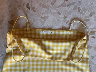 Vestido cuadros Pull and Bear