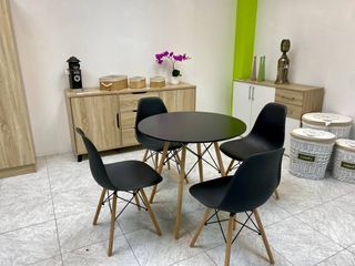 ¡SUPER PACK Mesa nórdica redonda + 4 sillas!