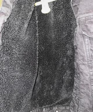 Chaqueta vaquera Zara borrego negra