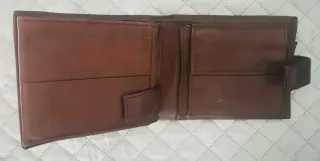 Carteira de Couro Genuíno Masculina