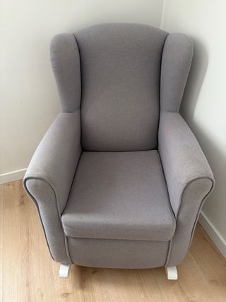 Sillón Mecedora Bebé Gris