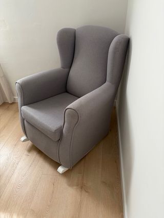Sillón Mecedora Bebé Gris