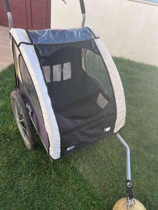 Remolque bici 2 niños