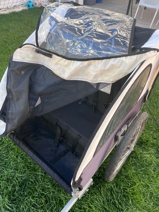 Remolque bici 2 niños