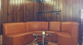 Conjunto Sofá Esquinero Marrón Piel