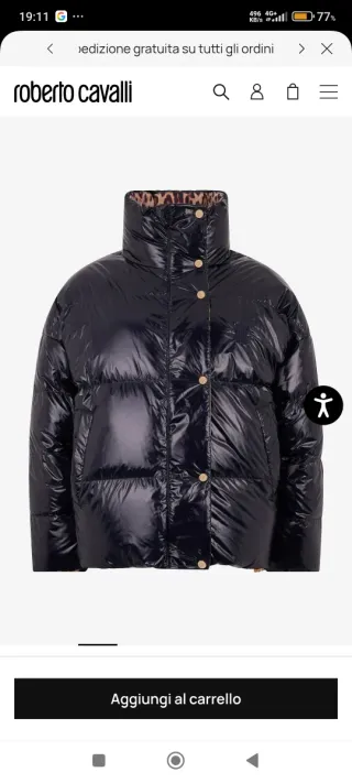 Giubbotto invernale Roberto Cavalli donna blu