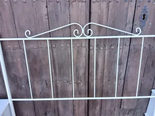 Cabecero de cama 155 con dos mesillas, blanco