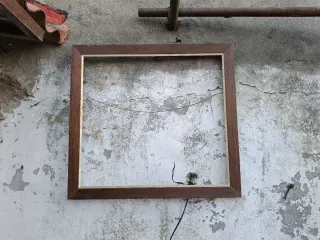 Marco de fotos madera y metal