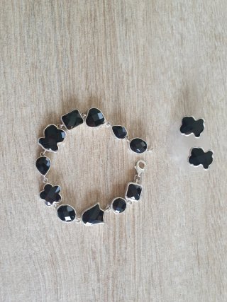 Conjunto Tous Pulsera y Pendientes Oso Negro