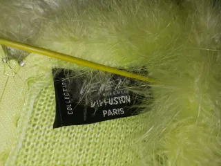 Vestido verde con pelo talla 38.M