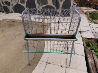 Jaula para gallinas metálica