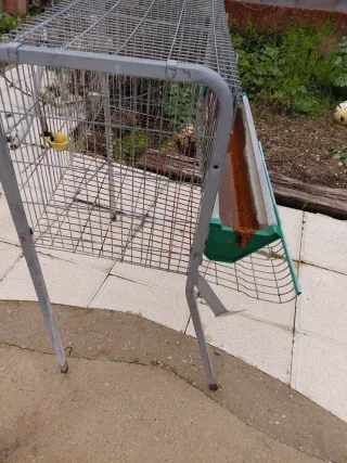 Jaula para gallinas metálica