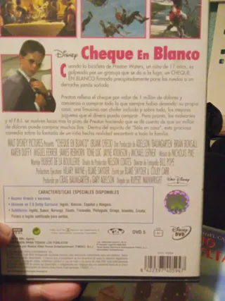 DVD Cheque en Blanco Disney