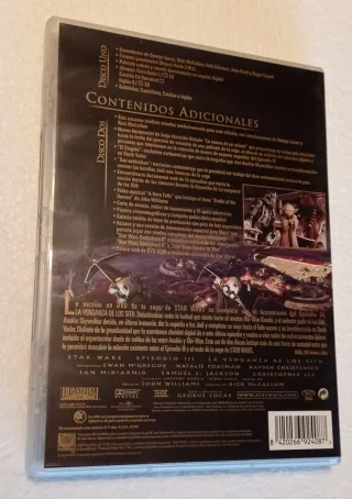 DVD Star Wars III La Venganza de los Sith