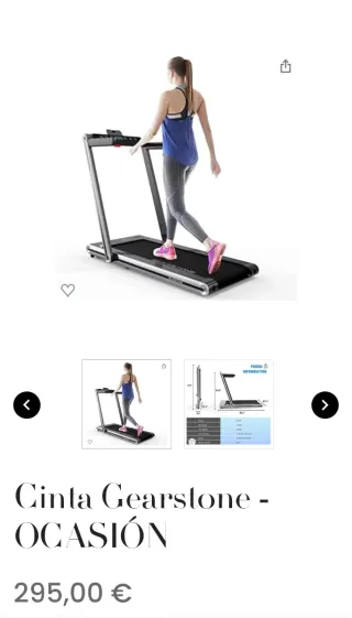 Cinta de correr plegable Gearstone