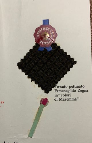 1963 Rara pubblicità d'epoca di Ermenegildo Zegna