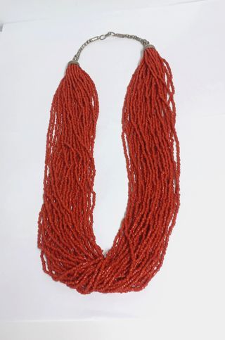 Collar simil Coral 30 hilos
