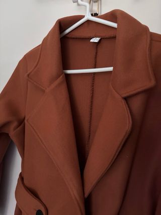 Abrigo de  paño color caldera talla XS. Nuevo!!!