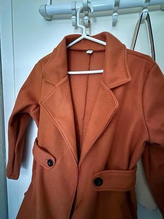 Abrigo de  paño color caldera talla XS. Nuevo!!!