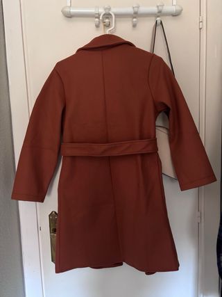 Abrigo de  paño color caldera talla XS. Nuevo!!!