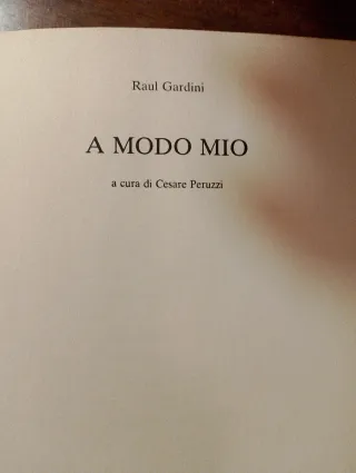Rarità: libro "A Modo Mio" di R. Gardini