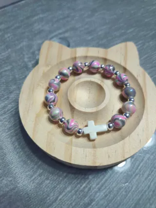 Pulsera con Cruz Multicolor