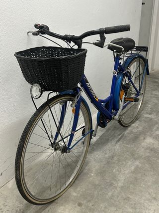 Bicicleta de paseo azul