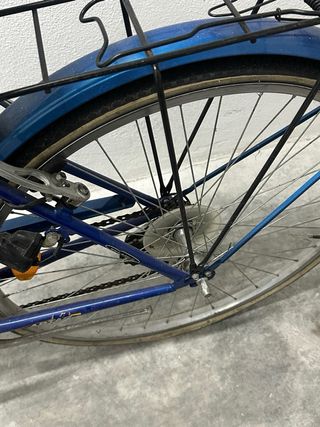 Bicicleta de paseo azul