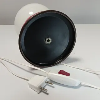 LAMPARA SOBREMESA ROJA 70S