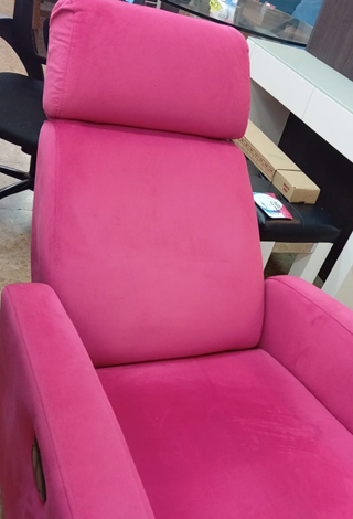SILLON RECLINABLE ELECTRICO ROSADO