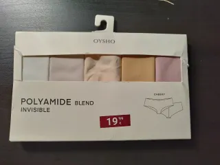 Braguitas Oysho Poliamida Invisibles Pack 5