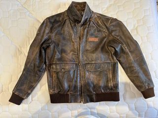 Chaqueta de Piel Triumph Heritage Marrón