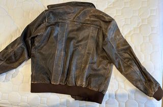 Chaqueta de Piel Triumph Heritage Marrón