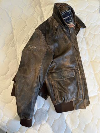 Chaqueta de Piel Triumph Heritage Marrón