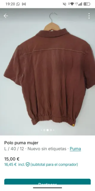 Polo Puma Marrón