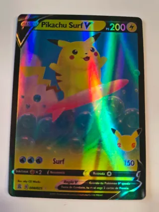 Lote 5 Cartas Pokémon Pikachu, Zekrom, Reshiram