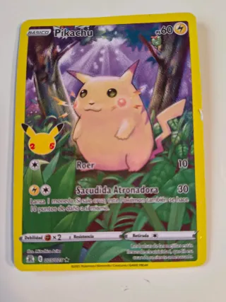 Lote 5 Cartas Pokémon Pikachu, Zekrom, Reshiram